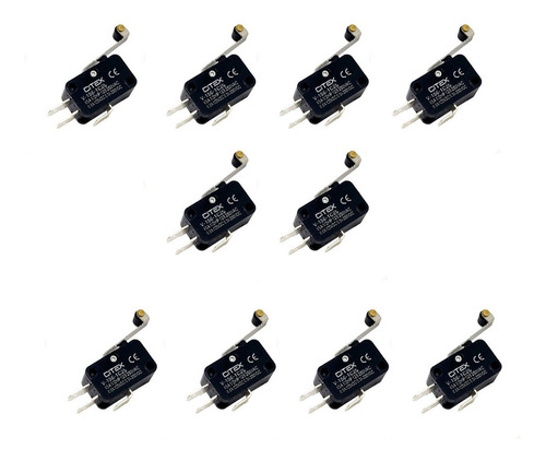 V-156-1c25 Micro Chave Switch Roletado Com 10 Peças