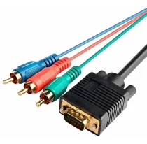 Comprar Cabo Vga Macho X Vídeo Componente 1,80 Mts Com Filtro