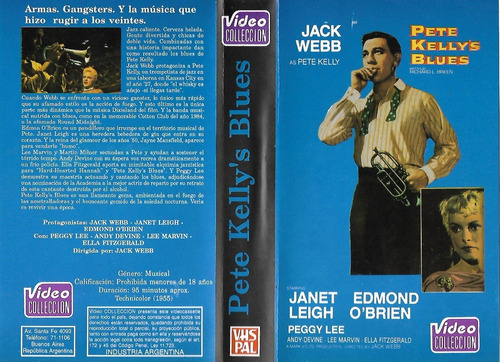 Pete Kelly's Blues Vhs Jack Webb Janet Leig Lee Marvin Nuevo