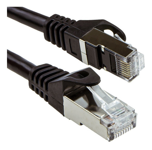 Imagen 1 de 6 de Cable De Red Cat8 Sstp Blindado 1 Mts Patch Cord Prosoft