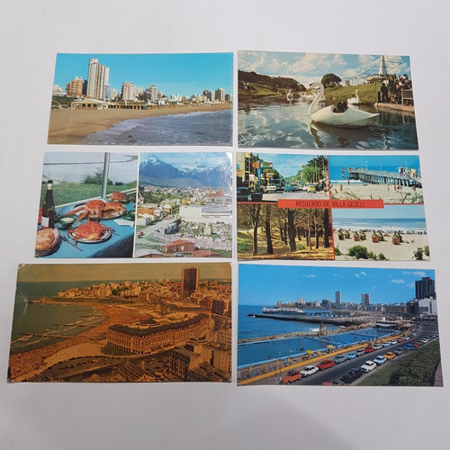 Antiguas Postales Mar Del Plata Lote X 6 1960 / 70 Mag 59657