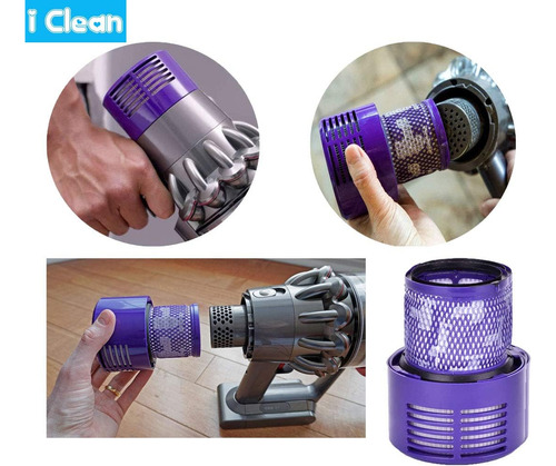 Limpio El Filtro Dyson V10 De Reemplazo, 4 Paquetes De De La