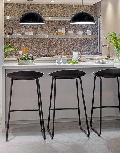 Imagen 3 de 9 de Banqueta Alta Taburete Para Cocina Desayunador Simil Milo