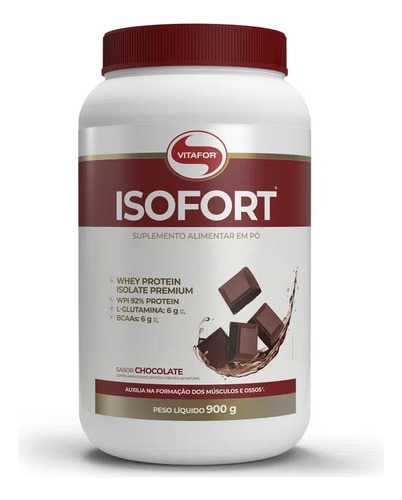 Isofort Whey Protein Isolada 900g Vitafor