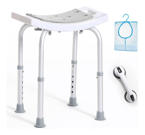 Silla De Ducha Ajustable Para Personas Mayores Con Barra