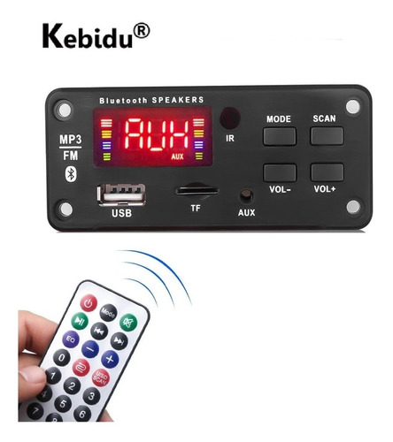 Módulo Usb , Radio , Bluetooth 5v-12v Para Equipo De Sonido.