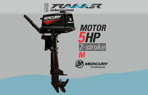 Motor Fuera De Borda Mercury 5 Hp 2 Tiempos Trakker