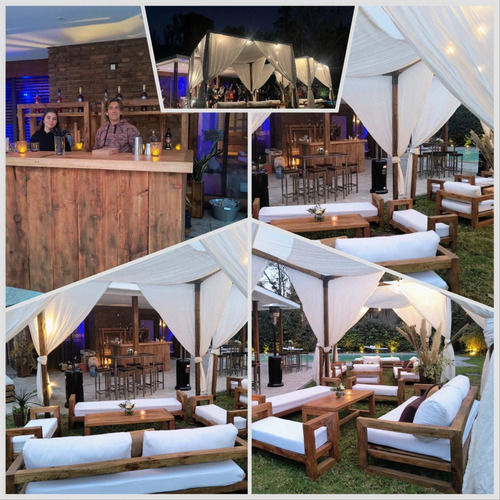 Alquiler De Livings Rústicos De Madera Para Eventos