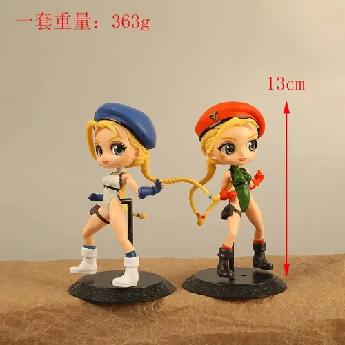 Figura Street Fighter Set X4 Cammy White Chun-li 15cm Games