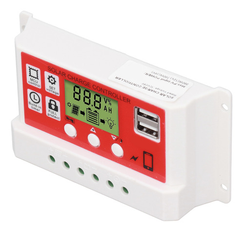 Controlador De Carga Solar Pwm Batería De Litio Fotovoltaica