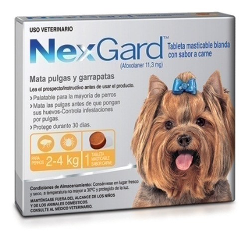 Nexgard S  (de 2 A 4 Kg) - 11,3 Mg