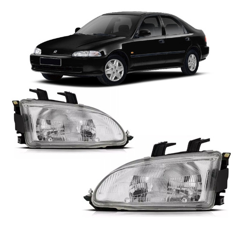 Optica Honda Civic 1992 1993 1994 1995 3 Y 4 Puertas Depo