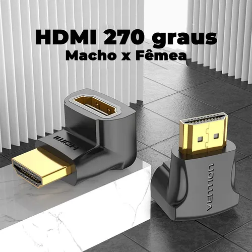 Adaptador Hdmi De 270 Grados En L Macho X Hembra 1.4 Vention