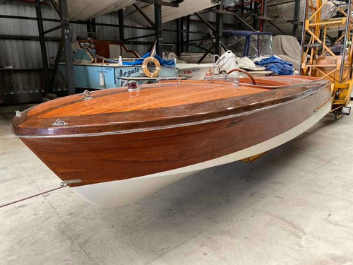 Lancha Madera Camilo Garcia Motor Falcon Fase 2 Linea De Eje