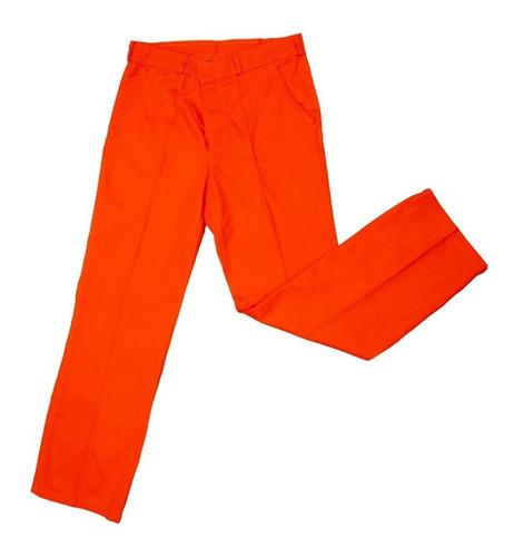 Imagen 1 de 3 de Pantalon Clasico Grafa 70 Color Naranja Sifega