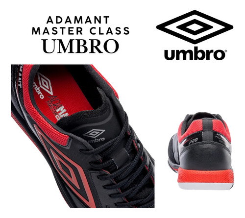 Chuteira Futsal Umbro Adamant Master Class Pro Bump Oficial