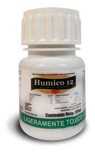 Imagen 1 de 1 de Humico 12 100 Ml. Bioestimulante Fertilizante Humico 
