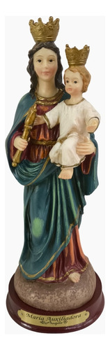 Virgen María Auxiliadora De Poliresina - Di Angelo 20 Cm