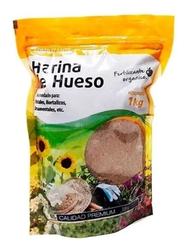 Harina De Hueso Fertilizante Orgánico 1 Kilo