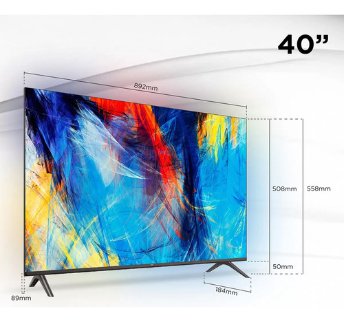 Tcl. Pantalla Led 40in. Android Fhd.