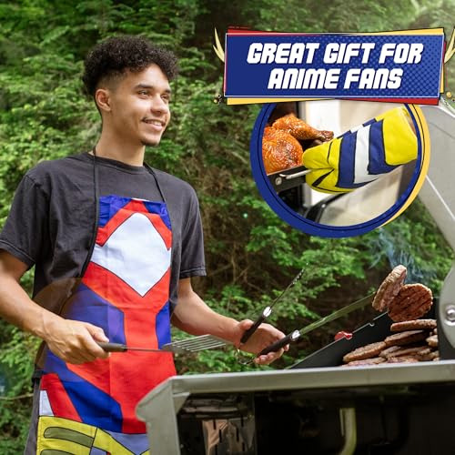 Juego De Delantales Y Guantes De Cocina All Might De My Hero