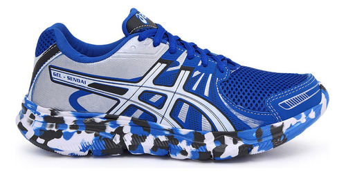 Tênis Asics Gel-Sendai color prata/azul - adulto 41 BR