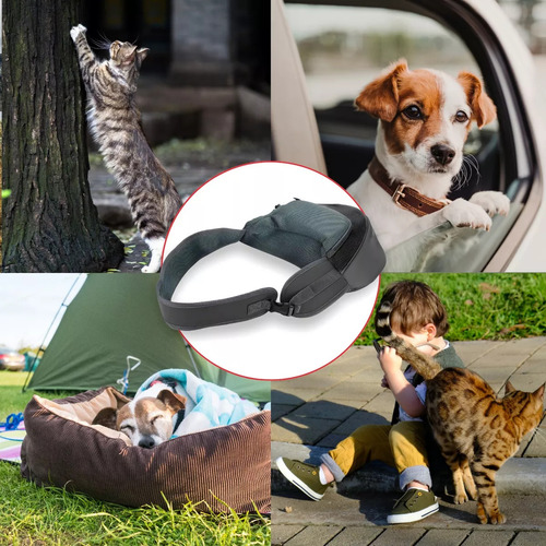 Bolso Bandolera Transporte Cómodo Para Mascotas Perros Gatos Gris
