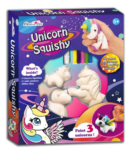 Unicornio Squishy Para Colorear