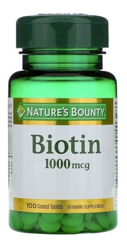 Natures Bounty Biotin 1000 Mcg X 100 Comprimidos