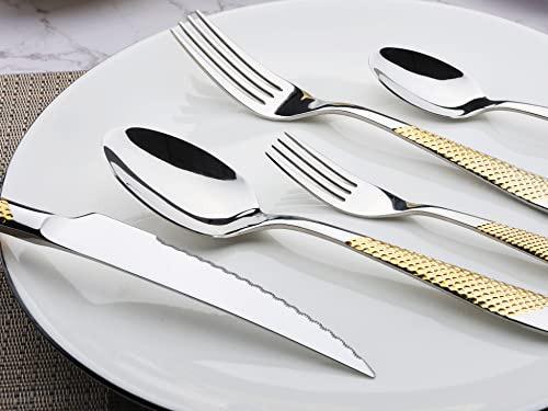 Set Cubiertos Oro Plata 40 Pzs. Acero Inox. Para 8, Hogar,
