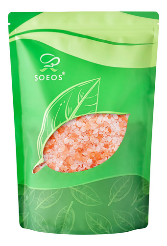 Soeos Sal Rosa Del Himalaya, Grano Grueso, 5 Libras, Sal Ros