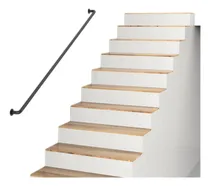 Comprar Barandal De Escalera Negra De 200cm Barandal Pasamanos Color Negro