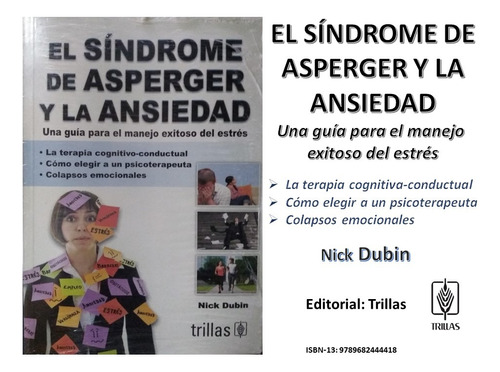 Libro El Sindrome De Asperger Y La Ansiedad Edit Trillas