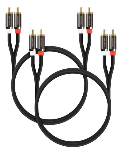 Cable Rca Fospower Macho A Macho, Resistente, 91cm, X2