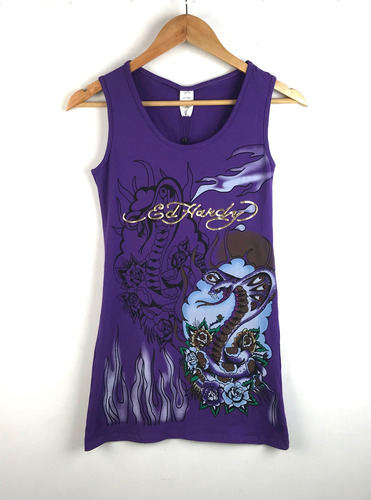 Blusa Dama Ed Hardy 2000s Y2k Nwt Nuevo Etiqueta Original M