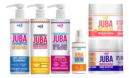 Kit Widi Care Juba Sh Cond Encrespando Blend Masc Butter Oil
