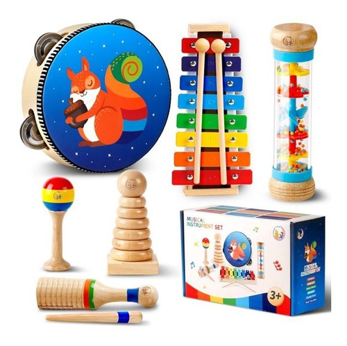 Juego De Instrumentos Musicales Kit De Percusión Para Bebes