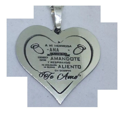 Corazón Español, A Mi Hermosa Esposa, Plata.950