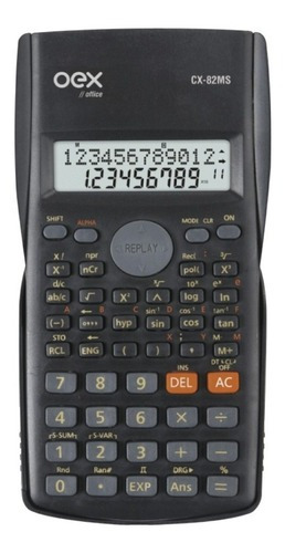 Calculadora Científica Oex Cx82ms - 240 Funções - Cor Preto