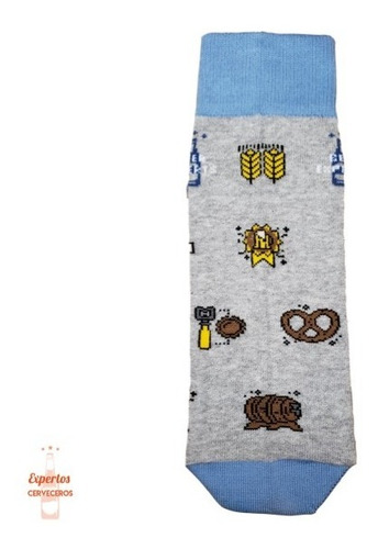 Imagen 7 de 10 de Medias Beer Festival Socks (gris Claro)