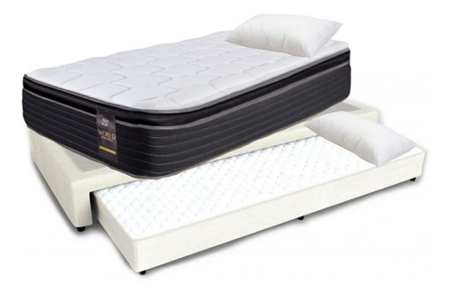 Sommier Cama Marinera Cuero 90x190 Colchon King Koil Finesse