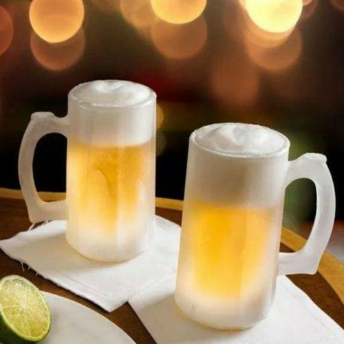 Kit 12 Caneca Chopp Cerveja Vidro Grosso Zero Grau 350ml