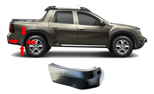 Moldura Fender Guardabarro Renault Duster Oroch Trasera