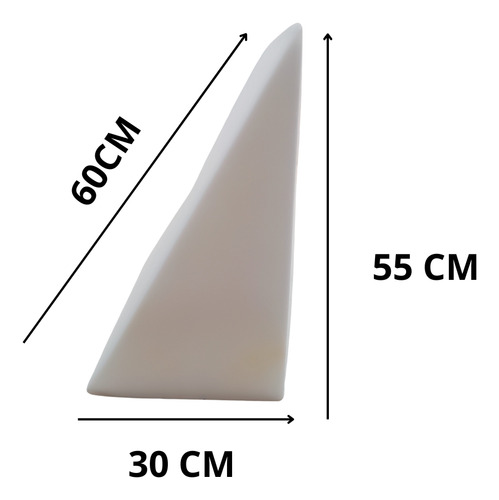 Almofada Triangular Apoio Lombar E Coluna E S/ Capa