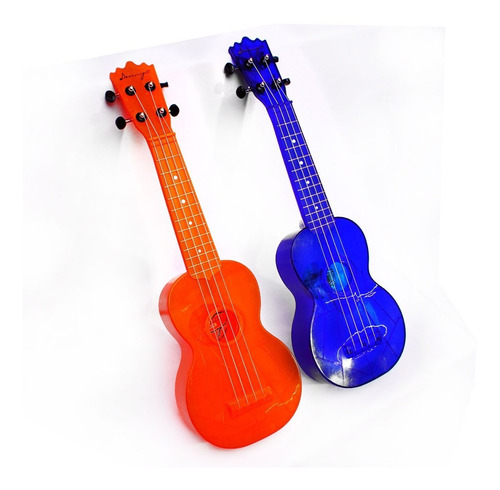 Increíble Ukelele Colores Neón Transparente Soprano Practico