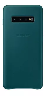 Leather Cover Galaxy S10 Plus Verde Case De Cuero Original