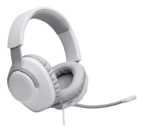 Imagem 1 de 4 de Headset over-ear gamer JBL Quantum 100 branco