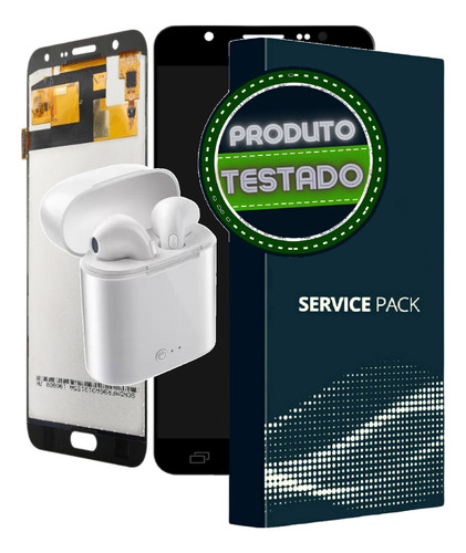 Tela Frontal Completa Para Ga!axv J700 Display Visor + Fone!
