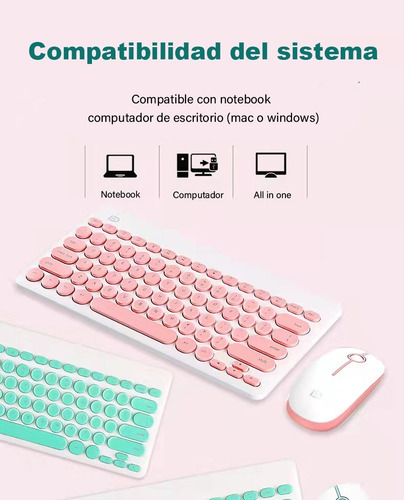 Set Teclado Con Mouse Inalambrico Usb Formato Español