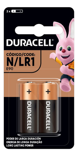 Pack 2 Pilas Duracell Alcalina N Lr1 E90 1.5v